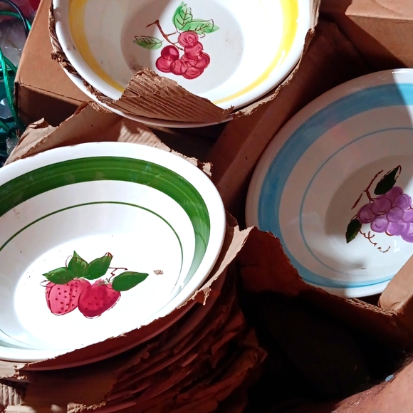 Hand painted Vintage Plates